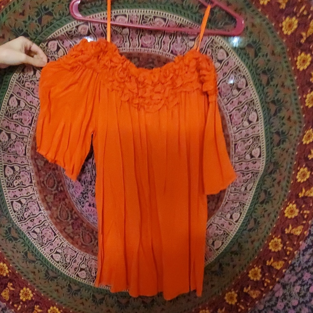 Orange boutique shirt